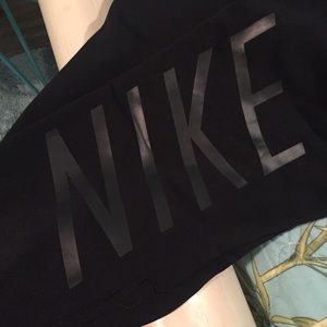 Nike black fleece lined joggers